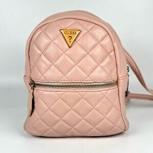 Guess Cessily Mini Rose Pink Backpack Purse Shoulder Adjustable Straps Bag